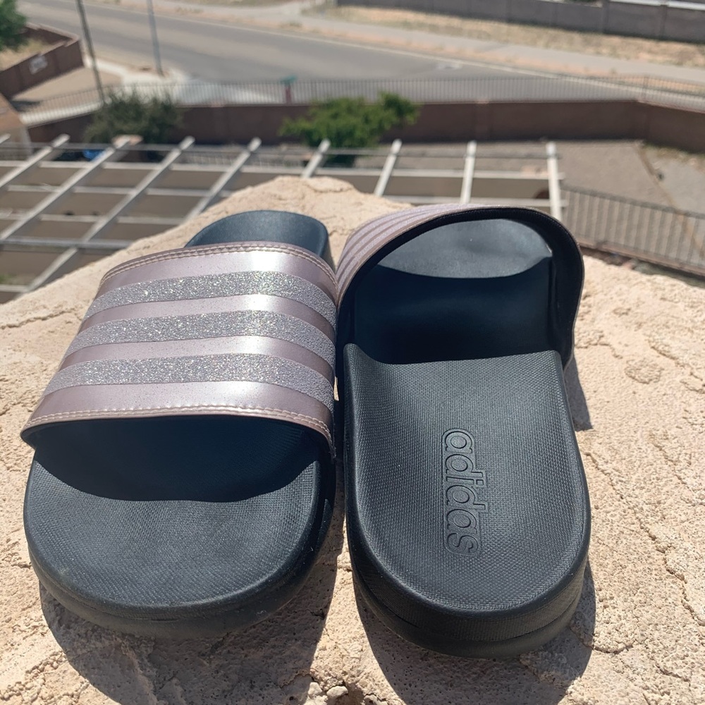 Adidas Glitter Slides✨